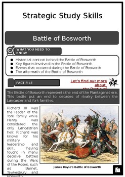 Preview of In-Depth BATTLE OF BOSWORTH