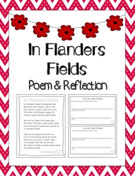 flanders field poem lyrics