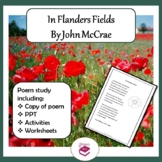 In Flanders Fields by John McCrae: PPT, Poem, Worksheets a