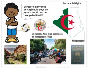 Preview of In French 35 Students from Francophone World: Introduction, Postcard, Questions