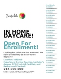 In-Home Daycare Flyer