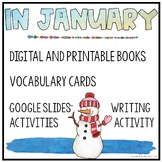 In January | Book with Vocabulary Cards | Print and Digita