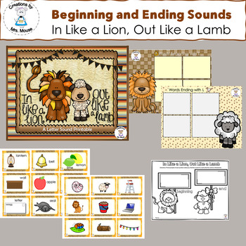 Beginning and Ending Sound - In Like a Lion, Out Like a Lamb - Letter L