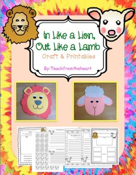 Preview of In Like a Lion, Out Like a Lamb (Crafts and Printables)