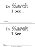 In March Emergent Reader Preschool Kindergarten Months of 