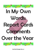 In My Own Words: Getting Started With Report Card Comments
