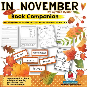 Preview of In November | Cynthia Rylant | Book Companion | Reading