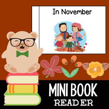 Preview of In November - Mini Book Level 1