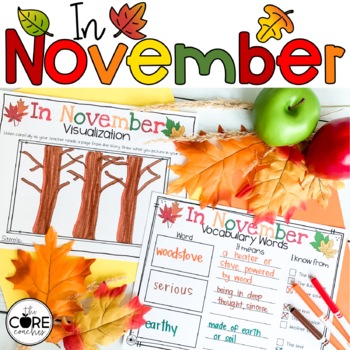 Preview of In November Read Aloud - Fall Activities - Reading Comprehension