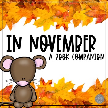 Preview of In November by Cynthia Rylant Book Activities