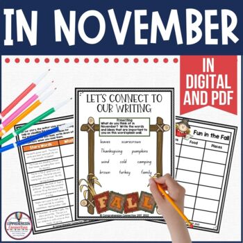 In November by Cynthia Rylant Activities in Digital and PDF ...