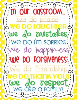 In Our Classroom Sign by Kindergarten Kapers | Teachers Pay Teachers