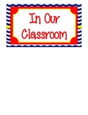 In Our Classroom, We do.... (Nautical Themed) Wall Hanging