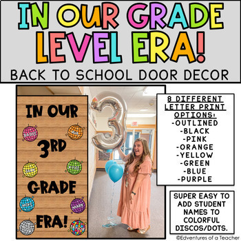 Preview of In Our Grade Level Era | In Our Best Year Ever Era|Back to School Door| Bulletin