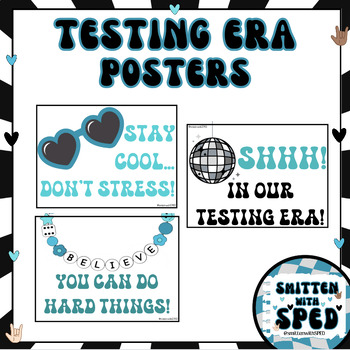 Preview of In Our Testing Era: Testing Strategy & Encouragement Posters