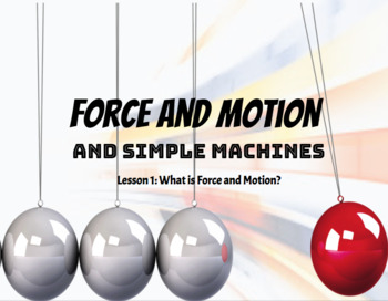 Preview of Force and Motion Lessons In-Person and Distance Learning  (SC SOL 3.2)