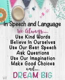 In Speech and Language, We Always...Poster {FREEBIE}