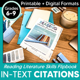 In-Text Citation Flipbook & Graphic Organizer Activity + Digital