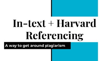 Preview of In Text + Harvard Referencing