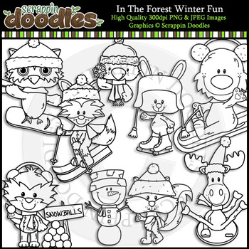 In The Forest Winter Fun by Scrappin Doodles | Teachers Pay Teachers