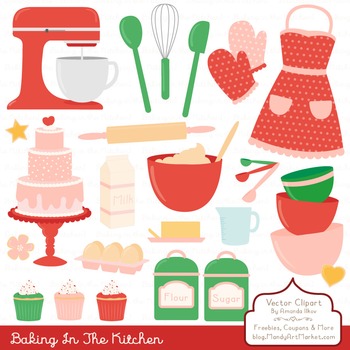 Cute Baking Clipart Baking Clip Art Set, Cake, Whisk, Spoon, Cupcakes,  Kitchen, Food Instant Download, Personal Use, Commercial Use, PNG (Instant  Download) 