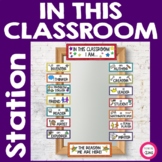 In This Classroom Student Affirmation Station -Back to Sch