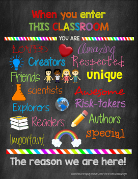 In This Classroom We Are Printable Classroom Decor