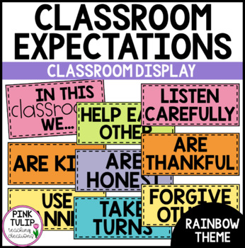 Preview of Classroom Expectations Posters - Classroom Decor