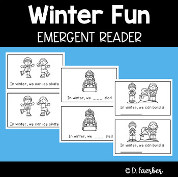 Preview of Winter Fun: Emergent Reader with Differentiated Word Work Easy Reader