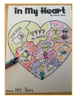 In You Heart - Heart Map by Jaclyn Daily | TPT