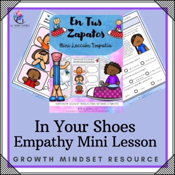 Preview of In Your Shoes - Empathy Mini Lesson -  Counseling Lesson - SPANISH VERSION