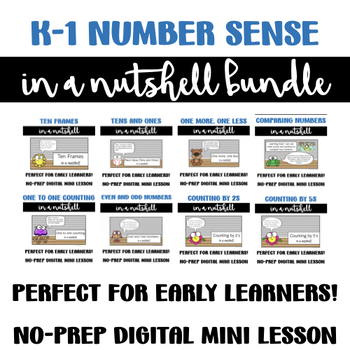 Preview of In a Nutshell NO PREP Minilessons: The Number Sense BUNDLE
