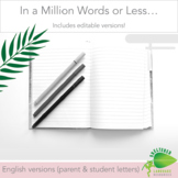 In a Million Words or Less letters English Build Relationships