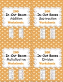 In and Out Boxes Worksheets Bundle