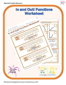 Preview of In and Out! Functions Worksheet
