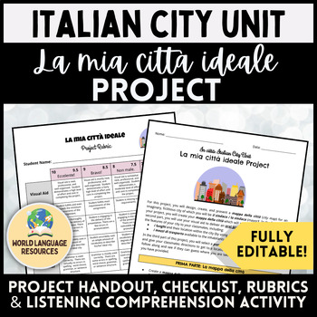 Preview of In città: Italian City Unit Project - La mia città ideale