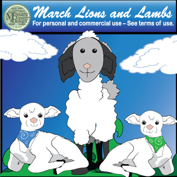 march lion lamb clip art