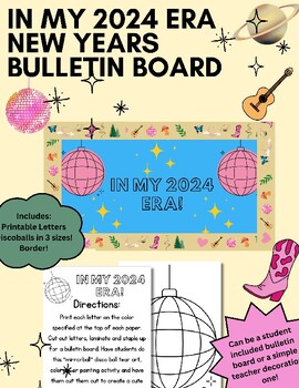 Preview of In my 2024 Era- Bulletin Board- Great for so many grades!