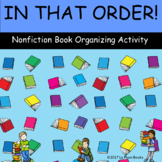 No prep, In that Order! Book Organizing Activity