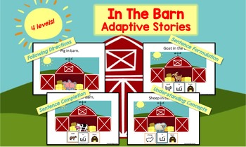Preview of In the Barn Adaptive Stories
