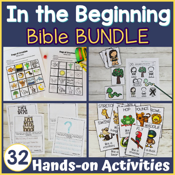 Preview of In the Beginning Bible Lessons - Creation, Adam and Eve, Noah, Tower of Babel