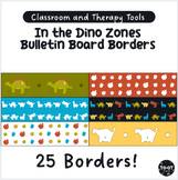 In the Dino Zones Bulletin Board Borders | Dinosaurs, Decoration