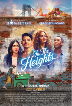 Preview of In the Heights 2021 Movie Guide Questions in English | Lin Manuel Miranda
