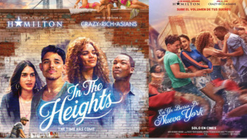 Preview of In the Heights 2021 Movie Guide Questions in English & SPANISH | Bilingual Guide