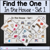 In the House Vocabulary Game and Flashcards (Set 1)