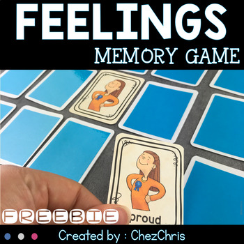 Preview of Feelings and Emotions Memory Game FREEBIE