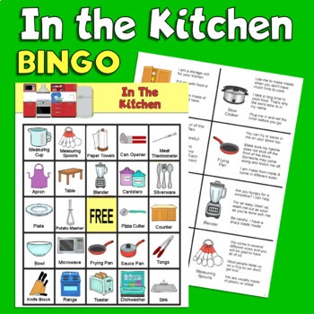 Preview of In the Kitchen Bingo Game