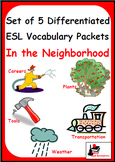 In the Neighborhood - Bundle of 5 Differentiated Vocabular