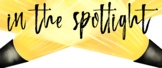 In the Spotlight Graphic - Bulletin Board, Spotlight Student, SEL