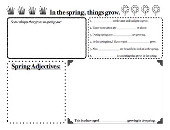 Preview of In the Spring, Things Grow